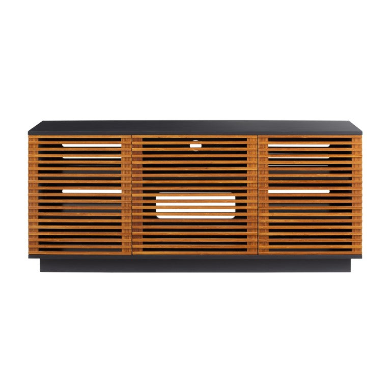 Greenington 64" Rowan Solid Bamboo Media Console Eco Crafted Living Room Tv Stand Cabinet Amber GRW001AM