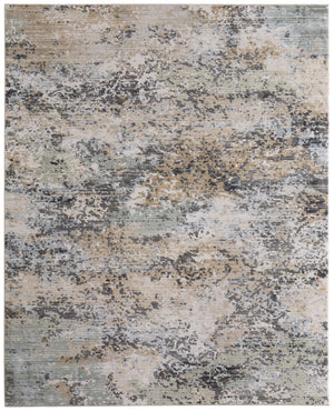 Feizy Rugs Greenwich Abstract Geometric Indoor Rug in Ivory Tan and Blue for Modern Living Rooms 5' x 7'6" GRW39U6FBGEMLTE70