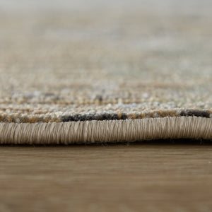 Feizy Rugs Greenwich Abstract Geometric Indoor Rug in Ivory Tan and Blue for Modern Living Rooms 5' x 7'6" GRW39U6FBGEMLTE70