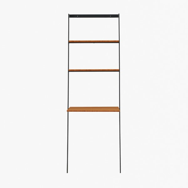 Greenington Studio Plus Bamboo Leaning Desk with Steel Frame for Small Home Office Workspaces GS004AM