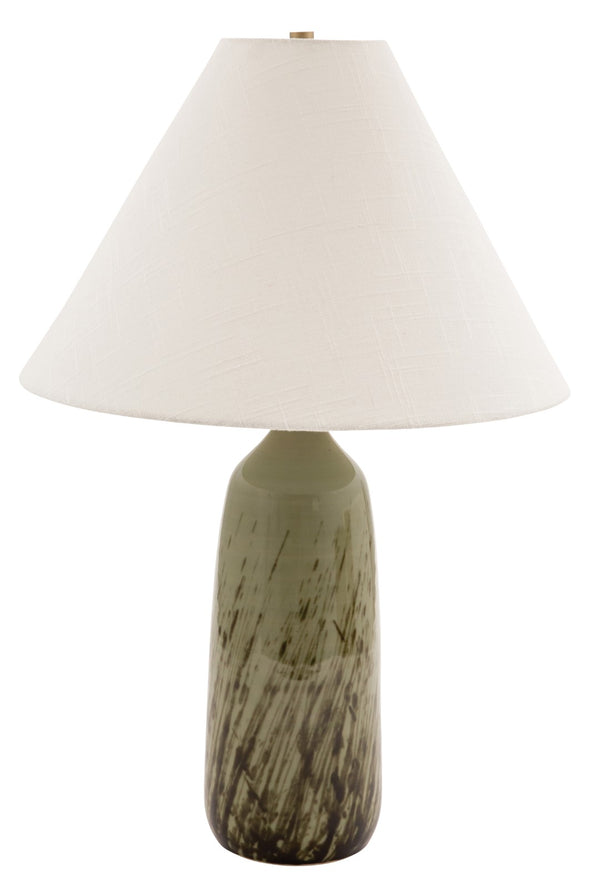 House Of Troy Scatchard Elegant Stoneware Table Lamps Crafted In The Usa - Perfect For Home Decor Style Upgrade Decorated Celadon Ceramic Gs100-dcg
