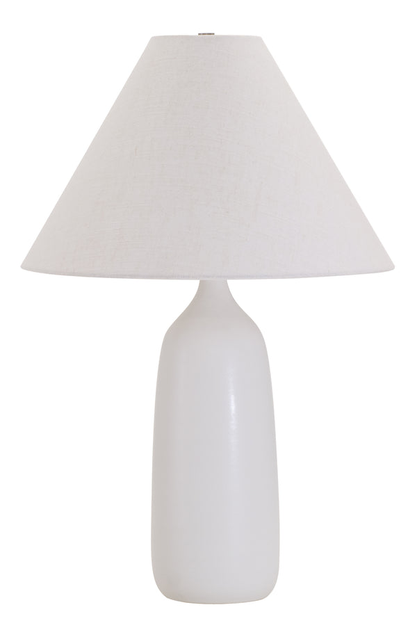 House Of Troy Scatchard Elegant Stoneware Table Lamps Crafted In The Usa - Perfect For Home Decor Style Upgrade White Matte Ceramic Gs100-wm