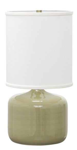 House Of Troy Scatchard Elegant Stoneware Table Lamps - Handcrafted Usa Design To Brighten Any Room Decor Celadon Ceramic Gs120-cg