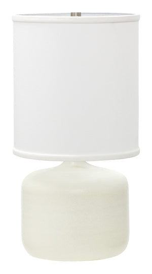 House Of Troy Scatchard Elegant Stoneware Table Lamps - Handcrafted Usa Design To Brighten Any Room Decor White Matte Ceramic Gs120-wm