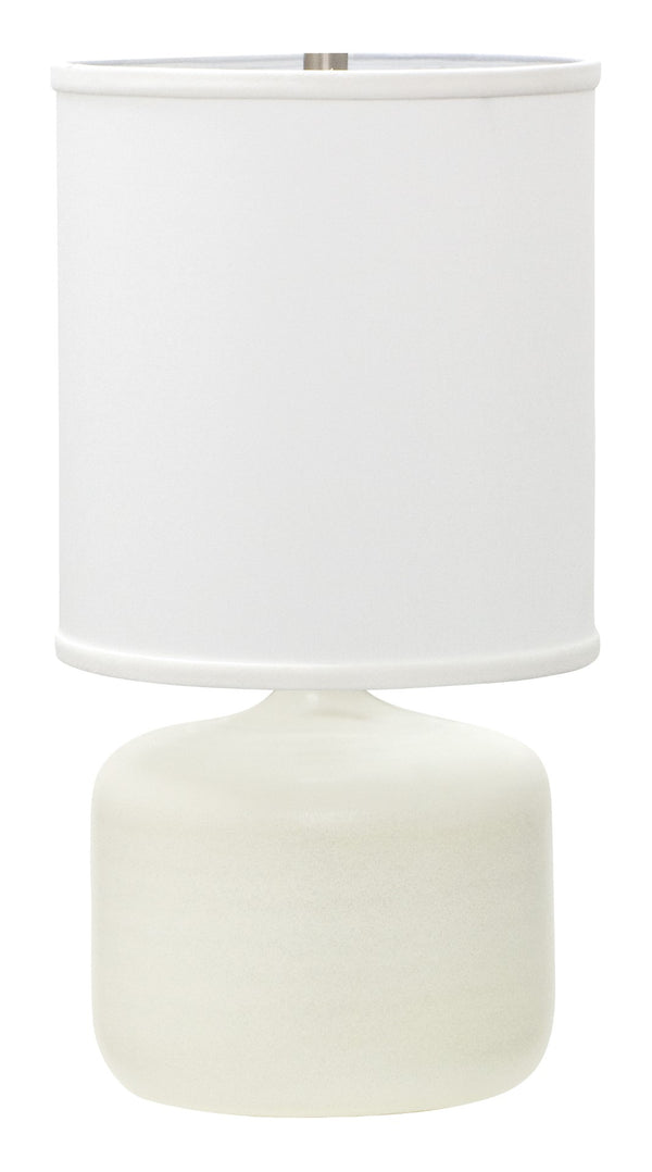 House Of Troy Scatchard Elegant Stoneware Table Lamps - Handcrafted Usa Design To Brighten Any Room Decor White Matte Ceramic Gs120-wm