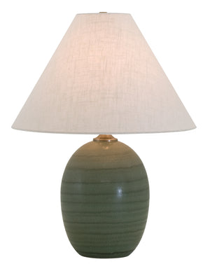 House Of Troy Scatchard Elegant Stoneware Table Lamps Crafted In The Usa - Perfect For Home Decor Style Upgrade Green Matte Ceramic Gs140-gm