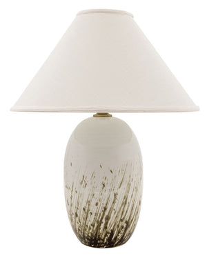House Of Troy Scatchard Stoneware Table Lamps - Elegant Lighting Solutions For Modern Home Décor And Style Decorated White Gloss Ceramic Gs150-dwg