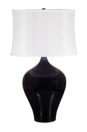 House Of Troy Scatchard Elegant Stoneware Table Lamps: Handcrafted Usa Design For Timeless Home Ambiance Eggplant Ceramic Gs160-eg