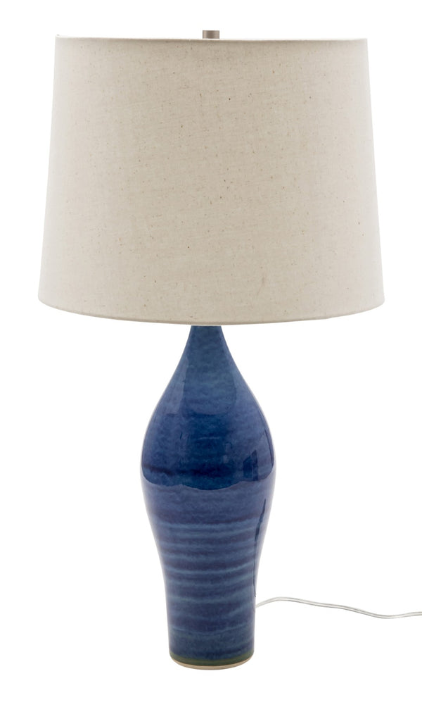 House Of Troy Scatchard Stunning Stoneware Table Lamps: Artisan-made Elegance For Your Home Decor Collection Blue Gloss Ceramic Gs170-bg