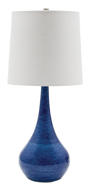 House Of Troy Scatchard Elegant Stoneware Table Lamps – Artisan-made Lighting For Home Décor And Style Blue Gloss Ceramic Gs180-bg