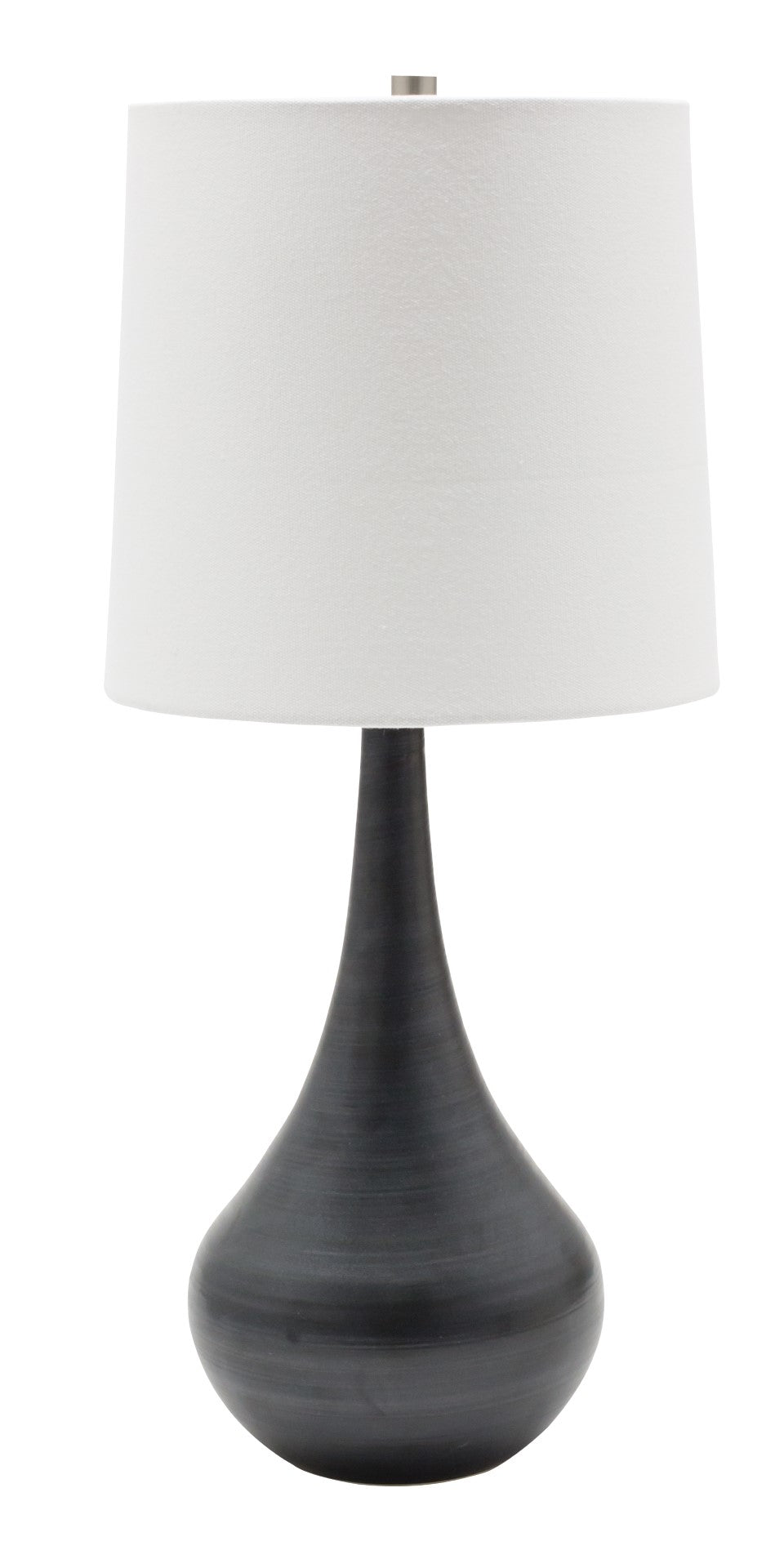 House Of Troy Scatchard Elegant Stoneware Table Lamps – Artisan-made Lighting For Home Décor And Style Black Matte Ceramic Gs180-bm