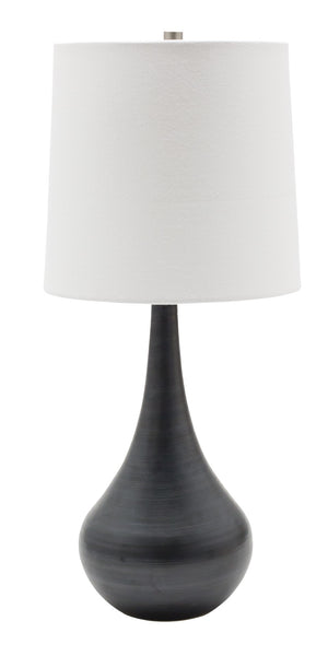 House Of Troy Scatchard Elegant Stoneware Table Lamps – Artisan-made Lighting For Home Décor And Style Black Matte Ceramic Gs180-bm
