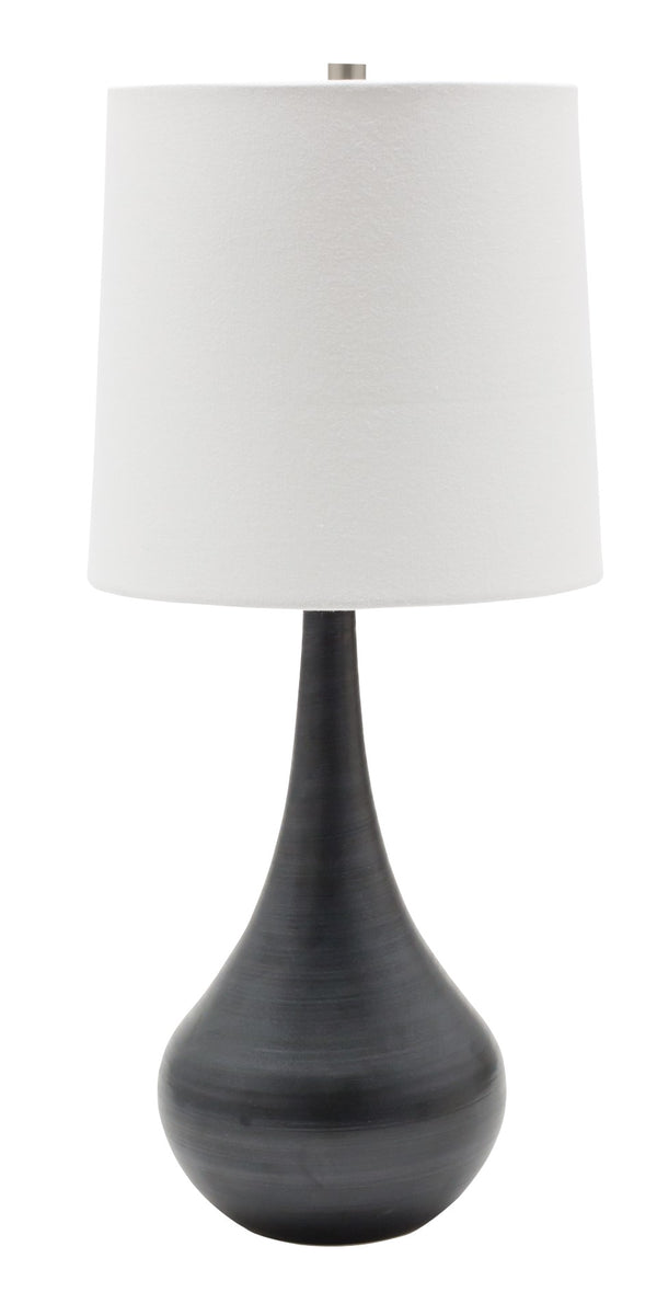 House Of Troy Scatchard Elegant Stoneware Table Lamps – Artisan-made Lighting For Home Décor And Style Black Matte Ceramic Gs180-bm
