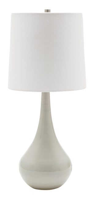 House Of Troy Scatchard Elegant Stoneware Table Lamps – Artisan-made Lighting For Home Décor And Style Gray Gloss Ceramic Gs180-gg