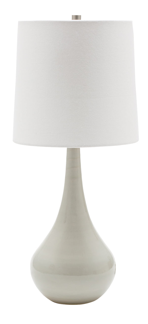 House Of Troy Scatchard Elegant Stoneware Table Lamps – Artisan-made Lighting For Home Décor And Style Gray Gloss Ceramic Gs180-gg