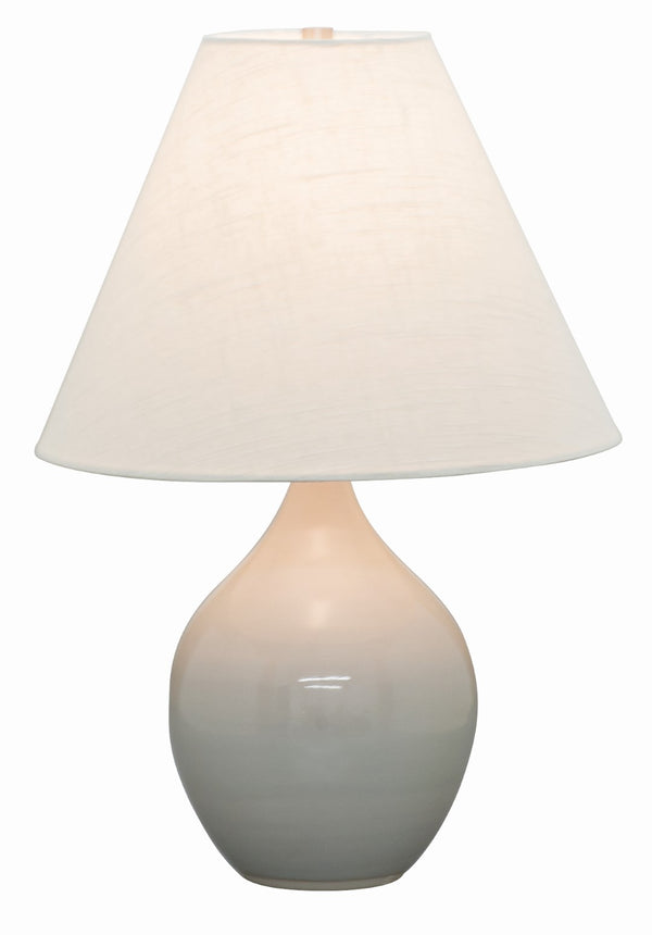 House Of Troy Scatchard Stoneware Accent Lamp - Elegant Design, Usa-made Quality, Perfect For Any Room Decor Gray Gloss Ceramic Gs200-gg