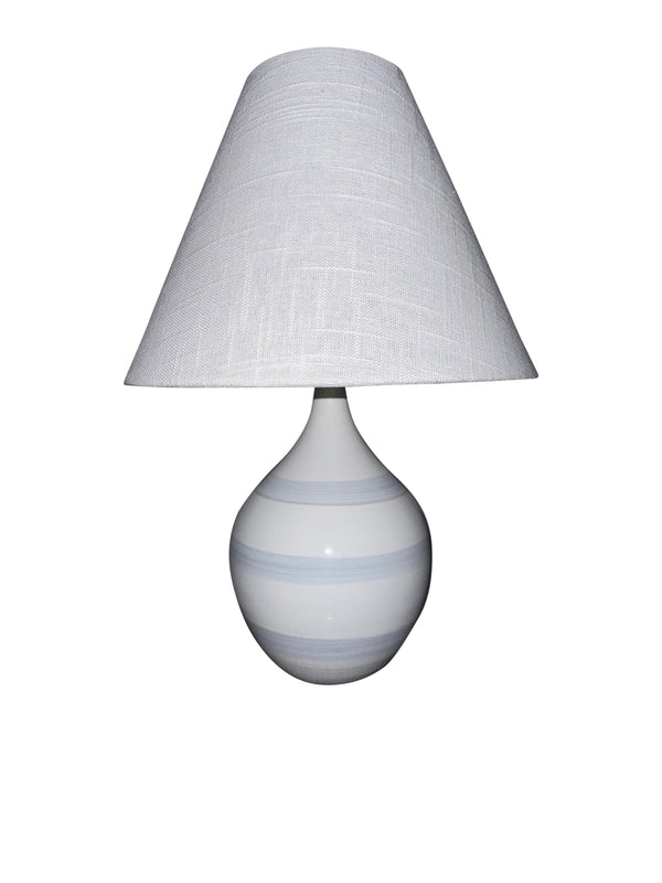 House Of Troy Scatchard Stoneware Accent Lamp - Elegant Design, Usa-made Quality, Perfect For Any Room Decor Gray Sky Ceramic Gs200-gs