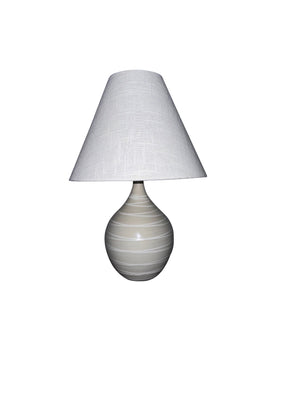 House Of Troy Scatchard Stoneware Accent Lamp - Elegant Design, Usa-made Quality, Perfect For Any Room Decor Natural Spiral Ceramic Gs200-ns