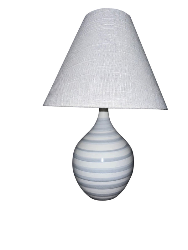 House Of Troy Scatchard Stoneware Accent Lamp - Elegant Design, Usa-made Quality, Perfect For Any Room Decor Sapphire Ring Ceramic Gs200-sr