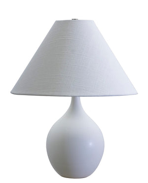 House Of Troy Scatchard Stoneware Accent Lamp - Elegant Design, Usa-made Quality, Perfect For Any Room Decor White Matte Ceramic Gs200-wm