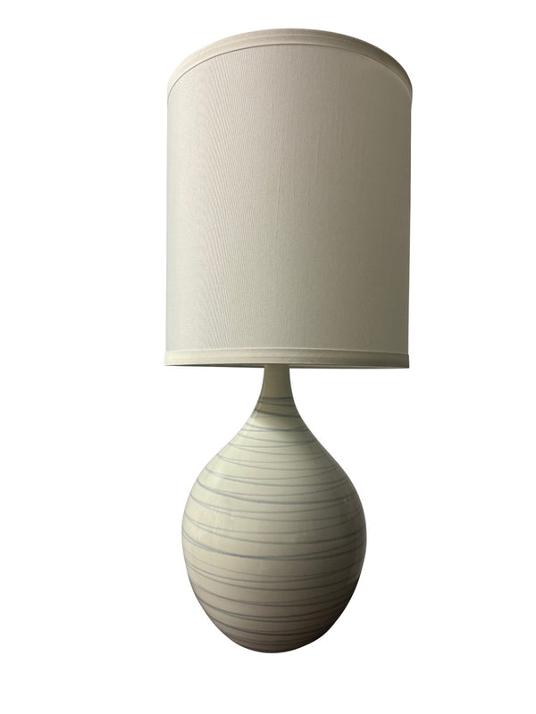 House Of Troy Scatchard Elegant 26" Stoneware Table Lamps - Handcrafted American Design For Any Decor Style Pearl Blue Ceramic Gs201-pl