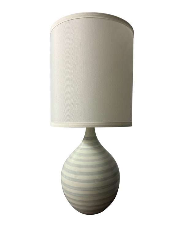 House Of Troy Scatchard Elegant 26" Stoneware Table Lamps - Handcrafted American Design For Any Decor Style Sapphire Ring Ceramic Gs201-sr