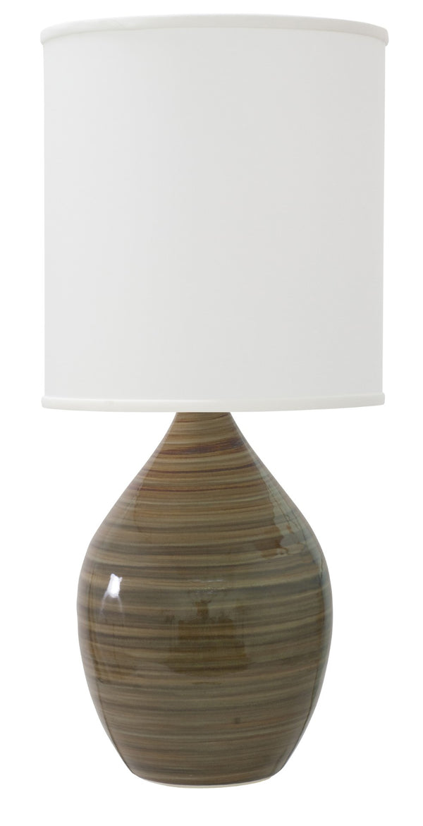 House Of Troy Scatchard Elegant 26" Stoneware Table Lamps - Handcrafted American Design For Any Decor Style Tigers Eye Ceramic Gs201-te