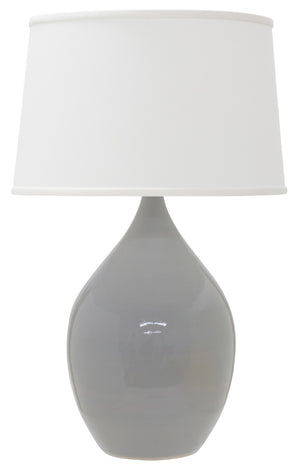 House Of Troy Scatchard Elegant 26" Stoneware Table Lamps - Handcrafted American Design For Any Decor Style Gray Gloss Ceramic Gs202-gg