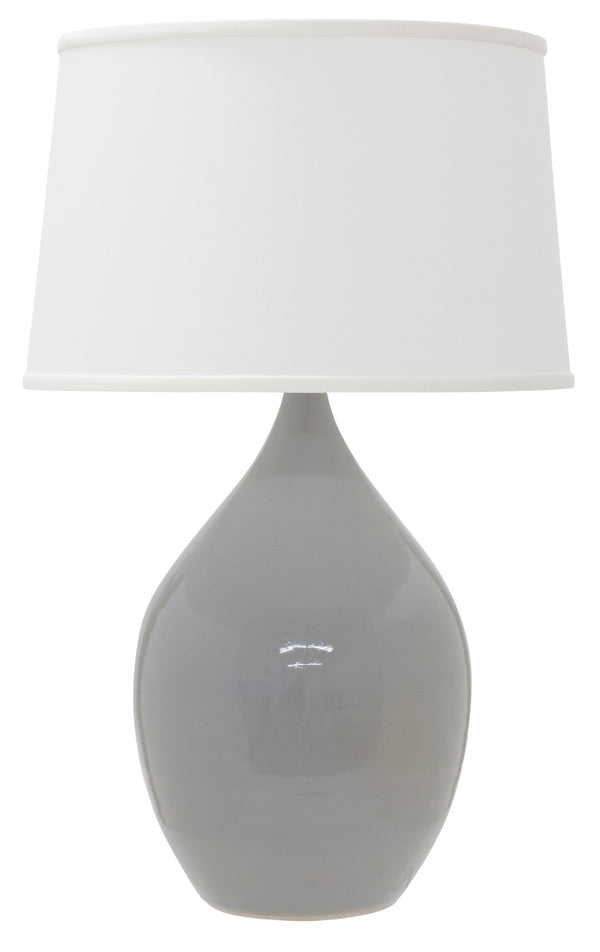 House Of Troy Scatchard Elegant 26" Stoneware Table Lamps - Handcrafted American Design For Any Decor Style Gray Gloss Ceramic Gs202-gg