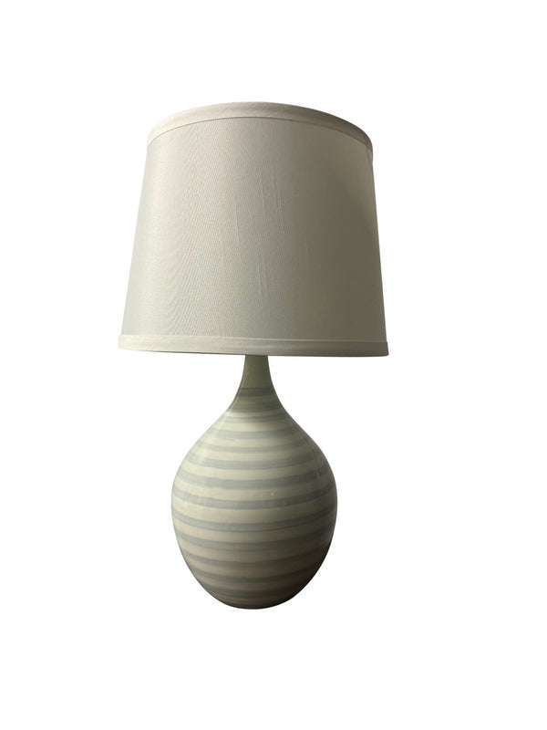 House Of Troy Scatchard Elegant 26" Stoneware Table Lamps - Handcrafted American Design For Any Decor Style Sapphire Ring Ceramic Gs202-sr