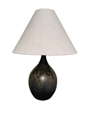 House of Troy Scatchard Handcrafted USA Stoneware Artisan Lamp with Rich Glazed Ceramic Base for Warm Interiors Mystic Gray GS300-MG