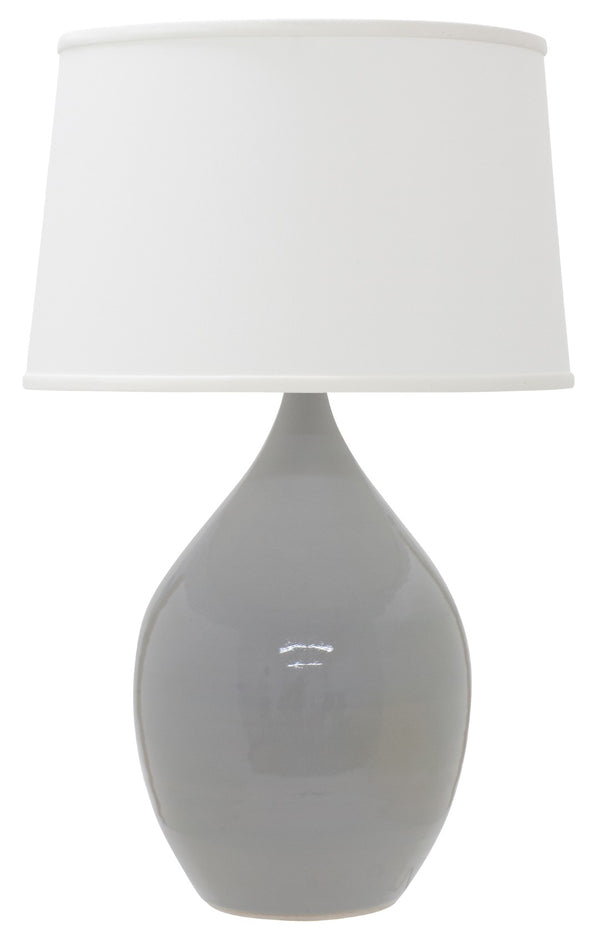 House Of Troy Scatchard Elegant Stoneware Table Lamps – Stylish Lighting For Modern Home Decor And Ambiance Gray Gloss Ceramic Gs302-gg