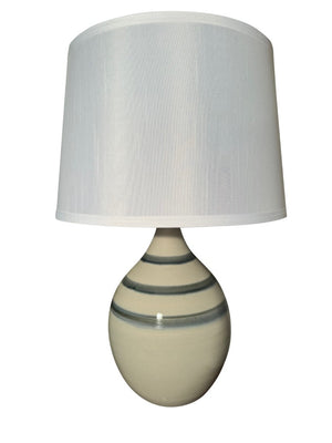 House of Troy Scatchard Glazed Stoneware Table Lamp Handcrafted Ceramic Base for Earthy Interiors Trinity GS302-TR