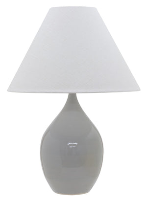 House Of Troy Scatchard Stoneware Table Lamps - Elegant Lighting Solutions For Modern Home Décor And Style Gray Gloss Ceramic Gs400-gg