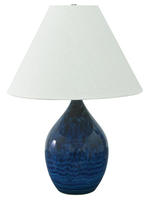 House Of Troy Scatchard Stoneware Table Lamps - Elegant Lighting Solutions For Modern Home Décor And Style Midnight Blue Ceramic Gs400-mid