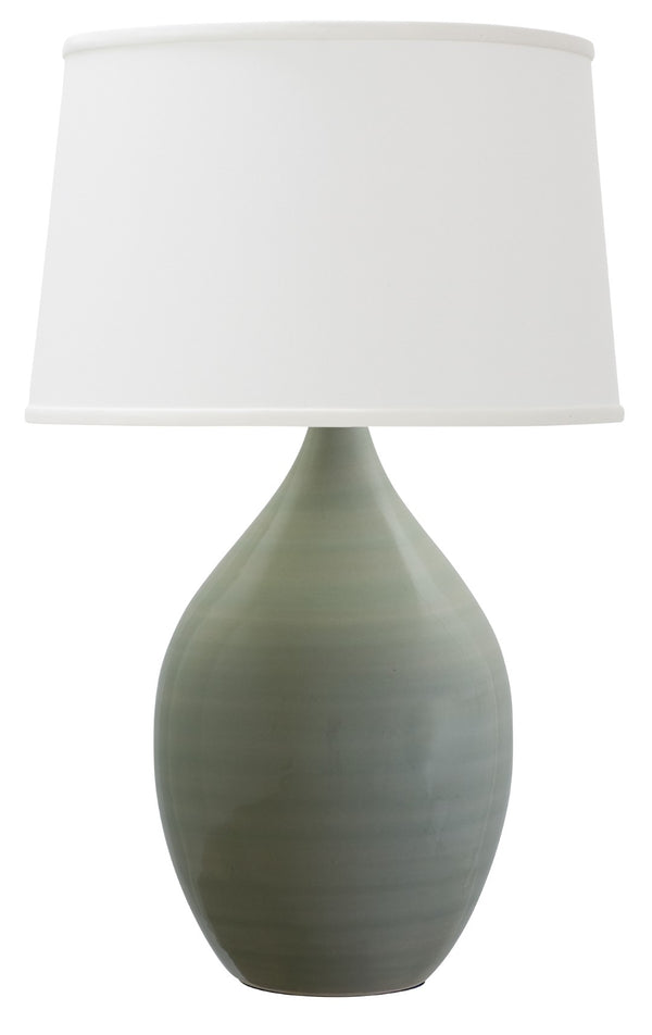 House Of Troy Scatchard Elegant Stoneware Table Lamps - Stunning Blue Gloss Finish For Modern Home Decor Celadon Ceramic Gs402-cg