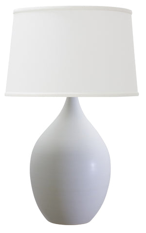 House Of Troy Scatchard Elegant Stoneware Table Lamps - Stunning Blue Gloss Finish For Modern Home Decor White Matte Ceramic Gs402-wm