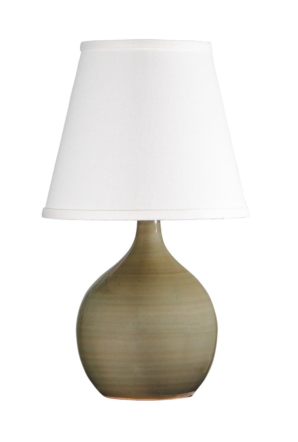 House Of Troy Scatchard Mini Accent Lamp – Stylish Table Lighting Solution With Elegant Stoneware Base Made In Usa Celadon Ceramic Gs50-cg