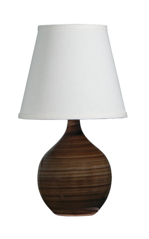 House Of Troy Scatchard Mini Accent Lamp – Stylish Table Lighting Solution With Elegant Stoneware Base Made In Usa Tigers Eye Ceramic Gs50-te