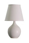 House Of Troy Scatchard Mini Accent Lamp – Stylish Table Lighting Solution With Elegant Stoneware Base Made In Usa White Matte Ceramic Gs50-wm