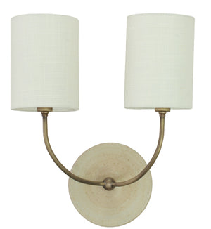 House Of Troy Scatchard Double Wall Swings: Elegant Stoneware Wall Sconces Made In The Usa For Stylish Decor Oatmeal And Antique Brass Ceramic Gs775-2-abot