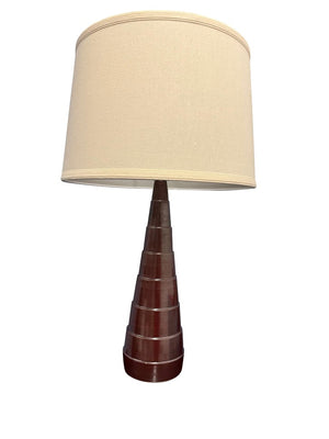 House of Troy Scatchard Stoneware Table Lamp Matte Ceramic Base Organic Modern Farmhouse Accent Iron Red GS826-IR