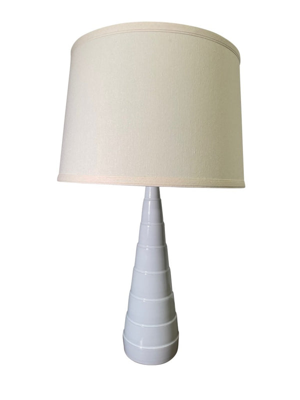 House of Troy Scatchard Stoneware Table Lamp Matte Ceramic Base Organic Modern Farmhouse Accent White Matte GS826-WM