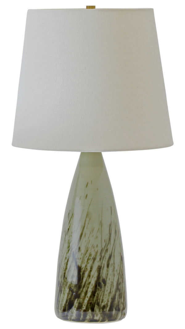 House Of Troy Scatchard Elegant Stoneware Table Lamps - Usa-made, Chic Design For Modern Home Decor And Style Decorated Celadon Ceramic Gs850-dcg