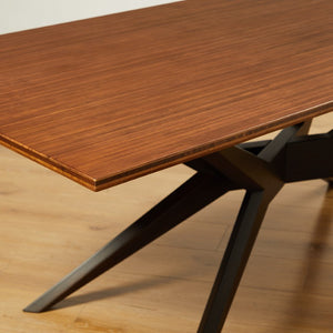Greenington Sonoma Solid Bamboo Dining Table with Sculptural Apex Base for Modern Interiors GSA008B