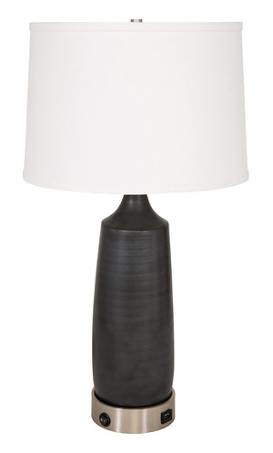 House Of Troy Scatchard Table Lamps With Sleek Black Matte Finish & Usb Base – Ideal For Modern Home Decor Black Matte Metal Gsb105-bm