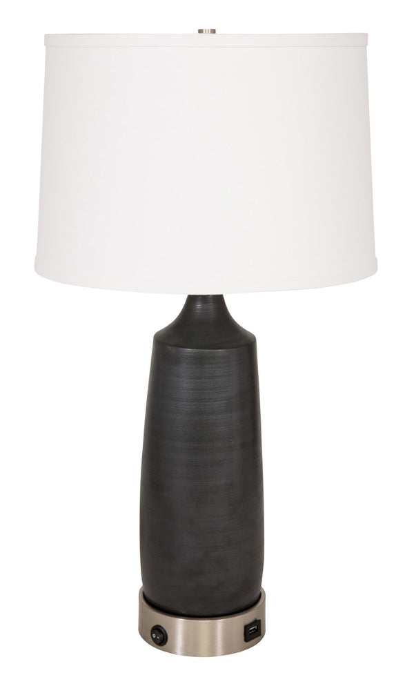 House Of Troy Scatchard Table Lamps With Sleek Black Matte Finish & Usb Base – Ideal For Modern Home Decor Black Matte Metal Gsb105-bm