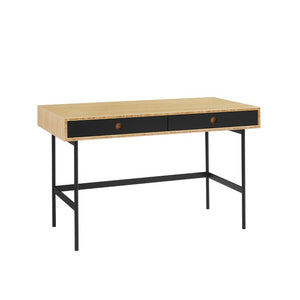 Greenington Santa Cruz Solid Bamboo Writing Desk with Drawers Modern Home Office Workspace GSC0008WH