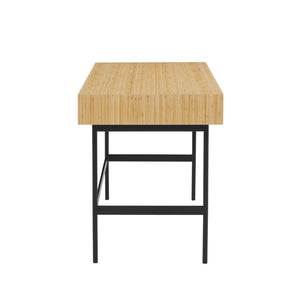 Greenington Santa Cruz Solid Bamboo Writing Desk with Drawers Modern Home Office Workspace GSC0008WH