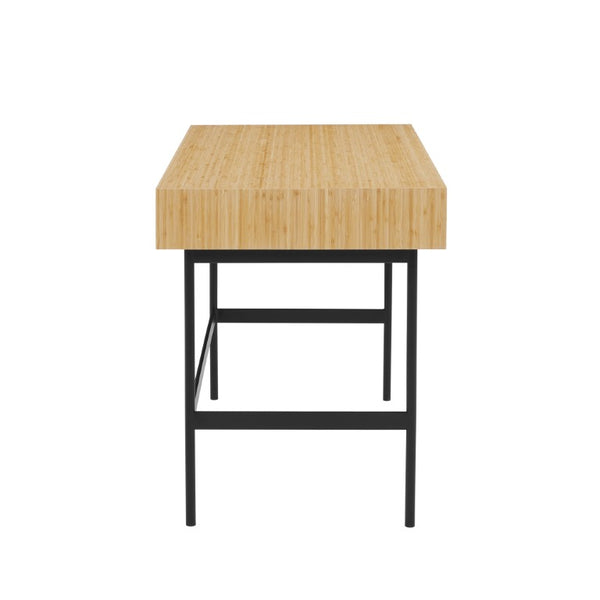 Greenington Santa Cruz Solid Bamboo Writing Desk with Drawers Modern Home Office Workspace GSC0008WH